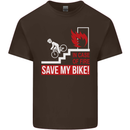 Emergency Save My Bike Motorcycle Biker Kids T-Shirt Childrens Chocolate