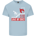 Emergency Save My Bike Motorcycle Biker Kids T-Shirt Childrens Light Blue