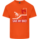 Emergency Save My Bike Motorcycle Biker Kids T-Shirt Childrens Orange