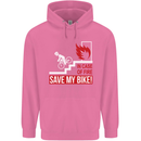 Emergency Save My Bike Motorcycle Biker Mens 80% Cotton Hoodie Azelea