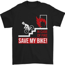 Emergency Save My Bike Motorcycle Biker Mens T-Shirt Cotton Gildan Black