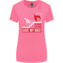 Emergency Save My Bike Motorcycle Biker Womens Wider Cut T-Shirt Azalea