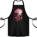 Enchanted Tiger Fantasy Spiritual Mystical Cotton Apron 100% Organic Black