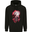 Enchanted Tiger Fantasy Spiritual Mystical Mens 80% Cotton Hoodie Black