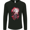 Enchanted Tiger Fantasy Spiritual Mystical Mens Long Sleeve T-Shirt Black