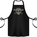 Engine Skull Mechanic Car Biker Motorbike Cotton Apron 100% Organic Black