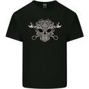 Engine Skull Mechanic Car Biker Motorbike Mens Cotton T-Shirt Tee Top Black