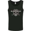 Engine Skull Mechanic Car Biker Motorbike Mens Vest Tank Top Black
