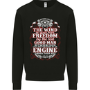 Engine Under Your Ass Biker Motorbike Mens Sweatshirt Jumper Black