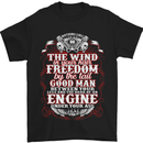 Engine Under Your Ass Biker Motorbike Mens T-Shirt Cotton Gildan Black