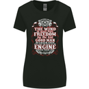 Engine Under Your Ass Biker Motorbike Womens Wider Cut T-Shirt Black