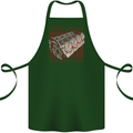 Engines & Beer Cars Hot Rod Mechanic Funny Cotton Apron 100% Organic Forest Green