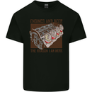 Engines & Beer Cars Hot Rod Mechanic Funny Kids T-Shirt Childrens Black