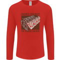 Engines & Beer Cars Hot Rod Mechanic Funny Mens Long Sleeve T-Shirt Red