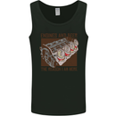 Engines & Beer Cars Hot Rod Mechanic Funny Mens Vest Tank Top Black