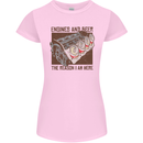 Engines & Beer Cars Hot Rod Mechanic Funny Womens Petite Cut T-Shirt Light Pink