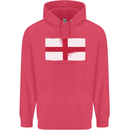 England Flag St Georges Day Rugby Football Childrens Kids Hoodie Heliconia