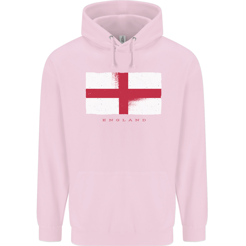 England Flag St Georges Day Rugby Football Childrens Kids Hoodie Light Pink