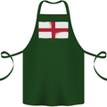 England Flag St Georges Day Rugby Football Cotton Apron 100% Organic Forest Green