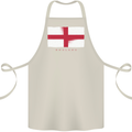 England Flag St Georges Day Rugby Football Cotton Apron 100% Organic Natural