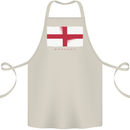 England Flag St Georges Day Rugby Football Cotton Apron 100% Organic Natural