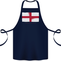 England Flag St Georges Day Rugby Football Cotton Apron 100% Organic Navy Blue