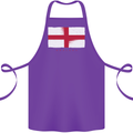 England Flag St Georges Day Rugby Football Cotton Apron 100% Organic Purple