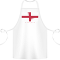 England Flag St Georges Day Rugby Football Cotton Apron 100% Organic White