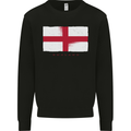 England Flag St Georges Day Rugby Football Kids Sweatshirt Jumper Black