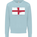England Flag St Georges Day Rugby Football Kids Sweatshirt Jumper Light Blue