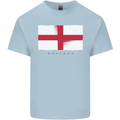 England Flag St Georges Day Rugby Football Kids T-Shirt Childrens Light Blue