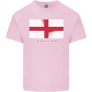 England Flag St Georges Day Rugby Football Kids T-Shirt Childrens Light Pink