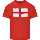 England Flag St Georges Day Rugby Football Kids T-Shirt Childrens Red