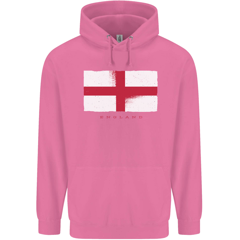 England Flag St Georges Day Rugby Football Mens 80% Cotton Hoodie Azelea