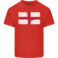 England Flag St Georges Day Rugby Football Mens Cotton T-Shirt Tee Top Red