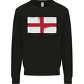 England Flag St Georges Day Rugby Football Mens Sweatshirt Jumper Black