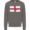 England Flag St Georges Day Rugby Football Mens Sweatshirt Jumper Charcoal