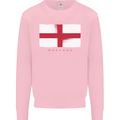 England Flag St Georges Day Rugby Football Mens Sweatshirt Jumper Light Pink