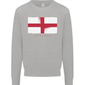 England Flag St Georges Day Rugby Football Mens Sweatshirt Jumper Sports Grey