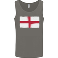 England Flag St Georges Day Rugby Football Mens Vest Tank Top Charcoal