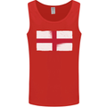 England Flag St Georges Day Rugby Football Mens Vest Tank Top Red