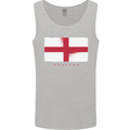 England Flag St Georges Day Rugby Football Mens Vest Tank Top Sports Grey