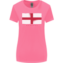 England Flag St Georges Day Rugby Football Womens Wider Cut T-Shirt Azalea