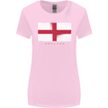 England Flag St Georges Day Rugby Football Womens Wider Cut T-Shirt Light Pink