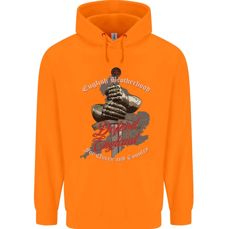 English Brotherhood Childrens Kids Hoodie Orange
