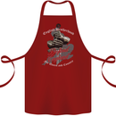 English Brotherhood Cotton Apron 100% Organic Maroon