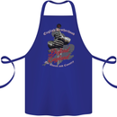 English Brotherhood Cotton Apron 100% Organic Royal Blue