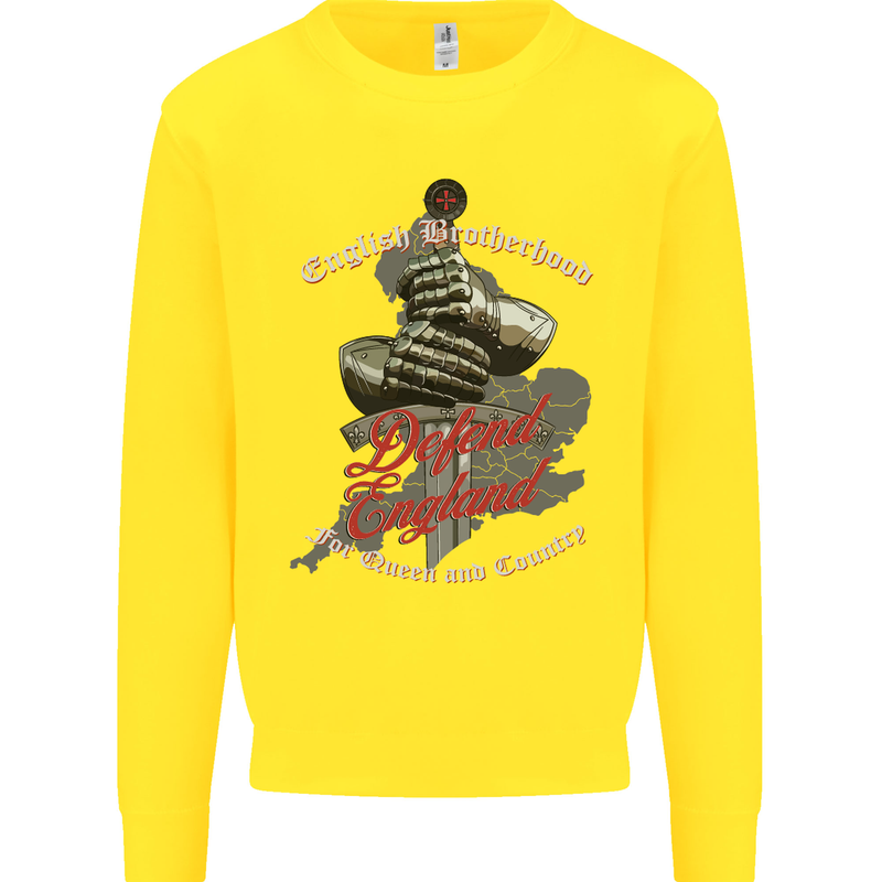 English Brotherhood Kids Sweatshirt Jumper Yellow