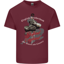 English Brotherhood Mens Cotton T-Shirt Tee Top Maroon