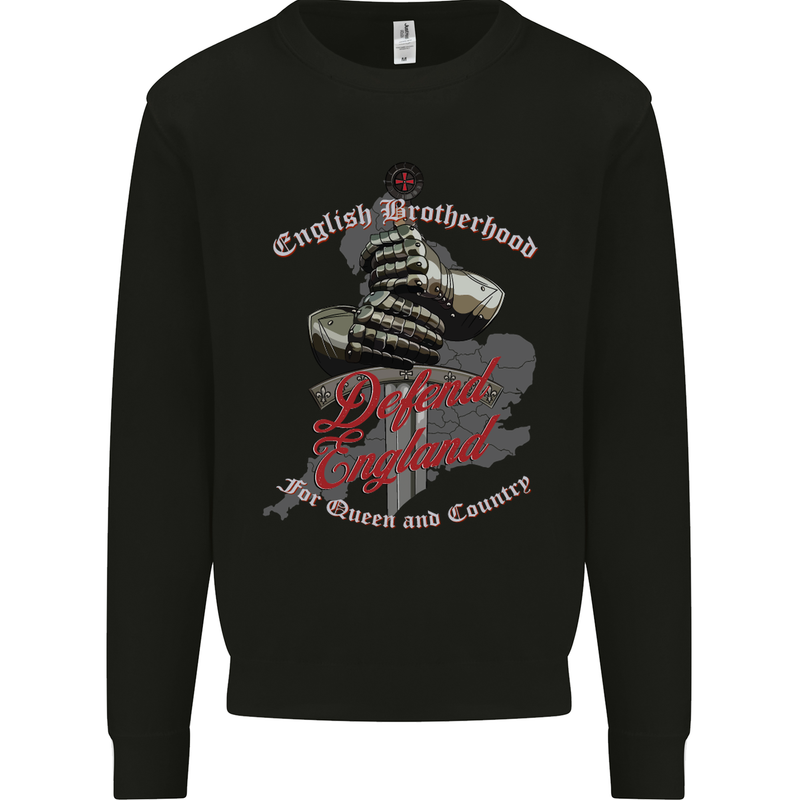 English Brotherhood Mens Sweatshirt Jumper Black